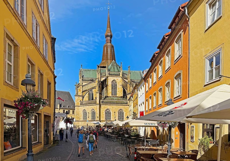 Old Town with St. Marien Church, Osnabrück, Lower Saxony, Germany