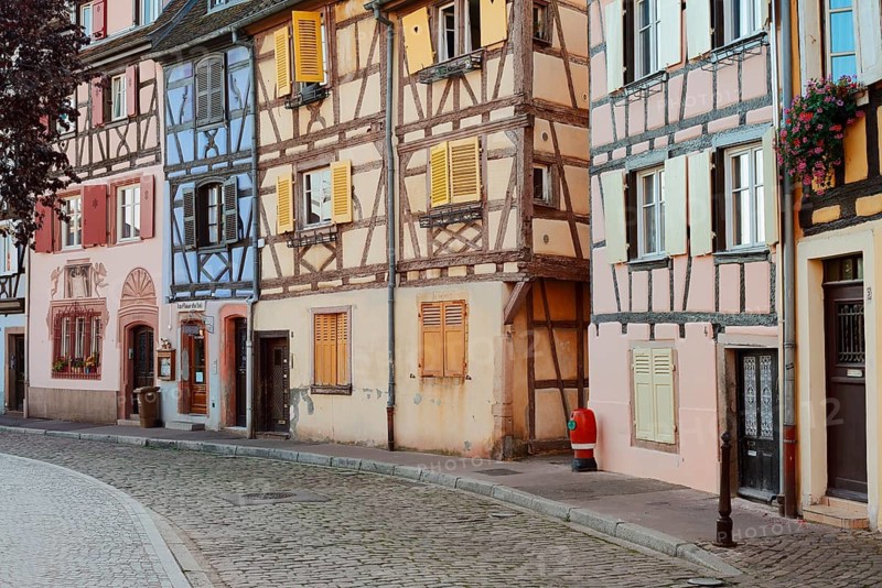 Timbered houses, Fishermen's Days, Quai de la Poissonnerie, Colmar, Haut-Rhin, Alsace, Grand Est, France