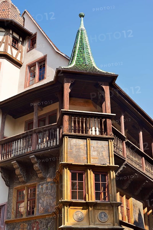 Maison Pfister, Haus Pfister or Pfisterhaus, historic building, Colmar, Haut-Rhin, Alsace, Grand Est, France