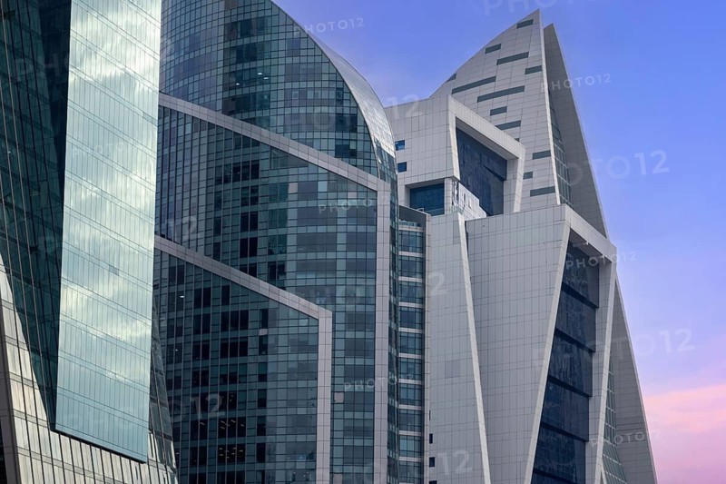 UAE, United Arab Emirates, Abu Dhabi downtown panorama and financial center skyline