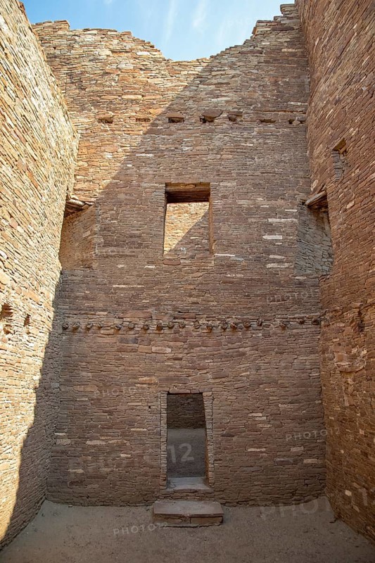 Pueblo Bonito at Chaco Culture National Historical Park in New Mexico. The park preserves the remnants of the Chacoan culture that thrived here from the mid 800s to the late 1100s. Many supporters of the Park are opposing the Trump Administration's plan to remove a buffer zone that prohibits drilling and mineral mining around the site