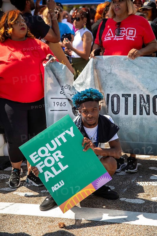 Montgomery, Alabama USA - 23 March 2025 - A walk to the Alabama state capitol was part of the 60th anniversary celebration of the historic 1965 Selma to Montgoery voting rights march