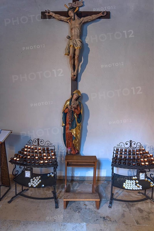 Devotional room with the Jesus Cross, St. Jakob, Schrobenhausen, Upper Bavaria, Germany