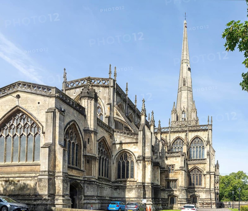 Historic building of St Mary Redcliffe church, Bristol, England, UK