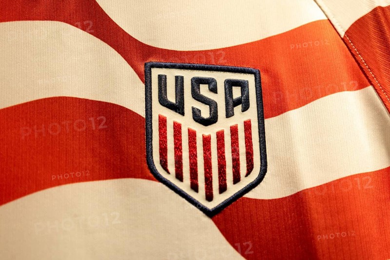 Close-up of the shirt of the USA national team at the 2026 FIFA World Cup