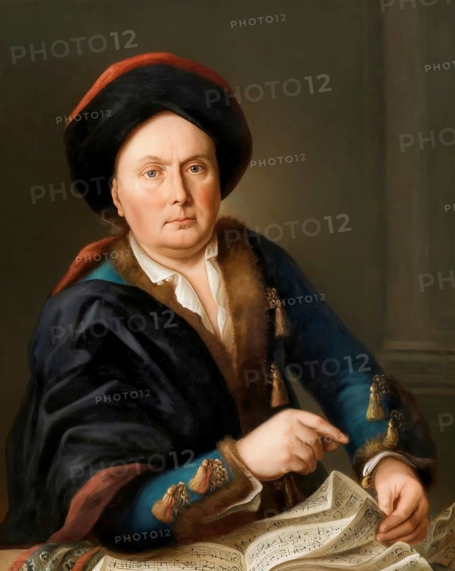 Ludwig van Beethoven the Elder, 1712 – 1773, Flemish professional singer and music director, grandfather of the composer Ludwig van Beethoven, digitally edited based on a historical painting by Leopold Radoux