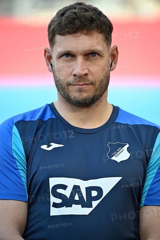 Interim trainer, assistant coach Moritz Volz TSG 1899 Hoffenheim portrait soccer Bundesliga, Voith-Arena, Heidenheim, Baden-Württemberg, Germany