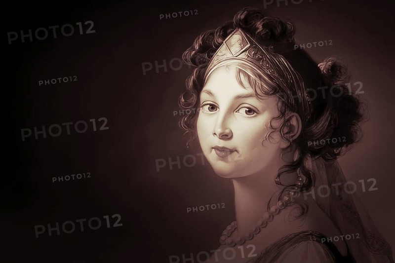 Louise of Mecklenburg-Strelitz, Luise Herzogin zu Mecklenburg - Strelitz, Luise Auguste Wilhelmine Amalie Herzogin zu Mecklenburg, Königin Luise, 1776 – 1810, Queen of Prussia as the wife of King Frederick William III, digitally edited after a painting by Élisabeth Louise Vigée Le Brun