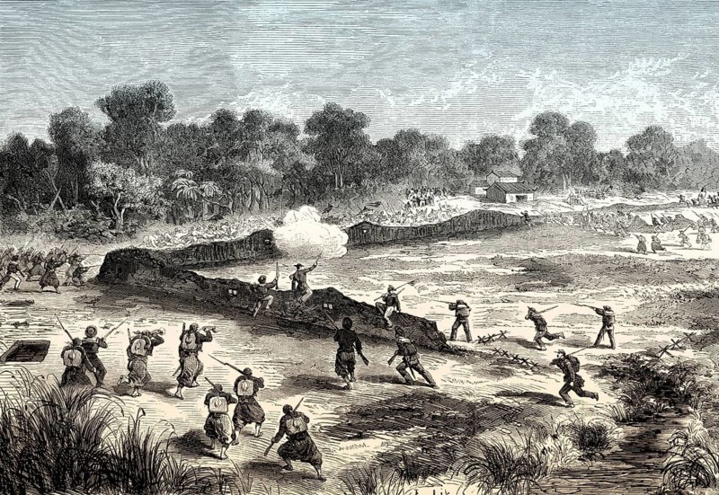 The Cochinchina Campaign, French, French colony of Cochinchina, Vietnam, 1862