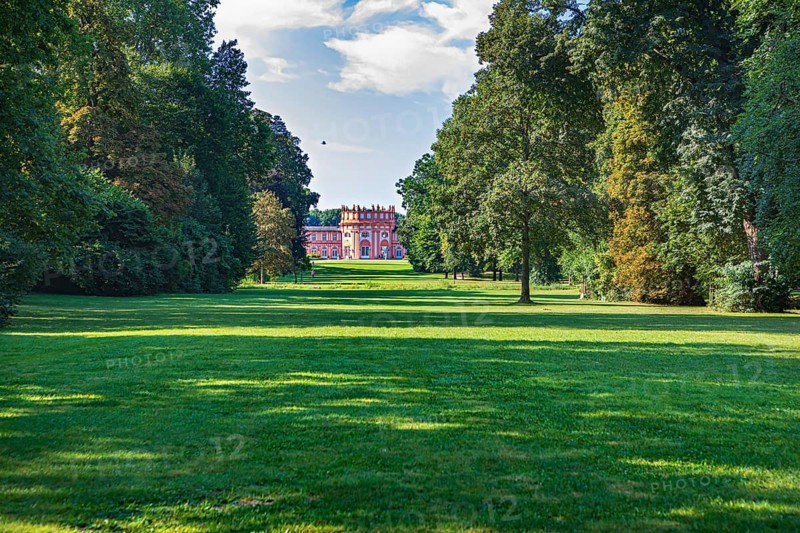 Biebrich Palace and Park near Wiesbaden in Hesse, Germany