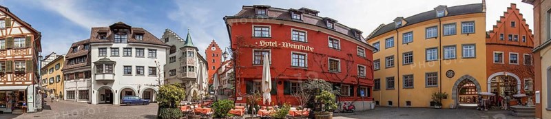 Meersburg Lake Constance Old Town Panorama Germany