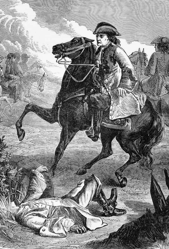 The 1st Duke of Marlborough narrowly escapes in the War of the Spanish Succession in 1706, Spain, digital reproduction of a historical model
