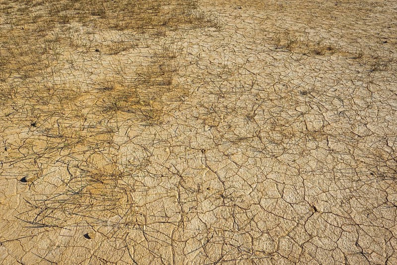 Dry clay soil in Bardenas Reales nature park Park, climate, climate change, Spain