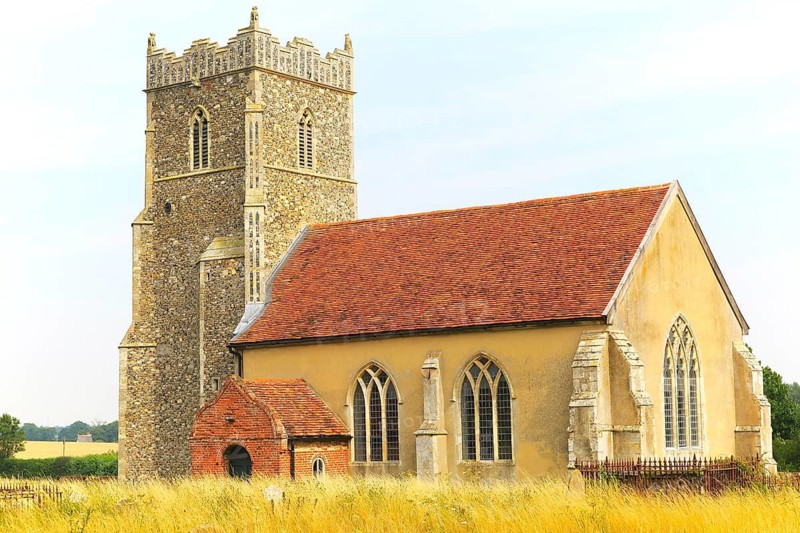 Priory church of Saint Mary, Letheringham, Suffolk, England, UK