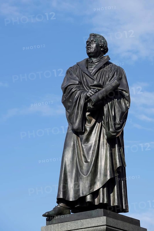 Martin Luther Memorial or Luther Memorial on Neumarkt, Dresden, Saxony, Germany