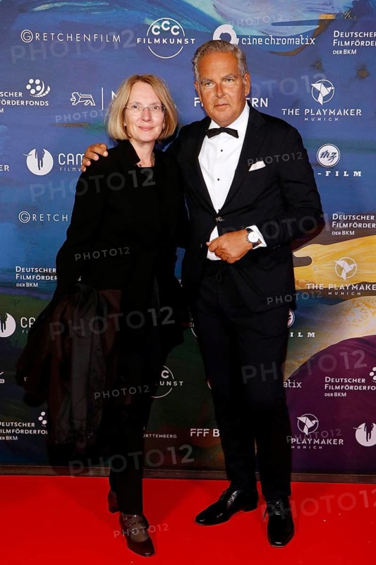 Stella A. Ahlers and (Ahlers AG textile company) and company at the Berlin premiere of MÜNTER & KANDINSKY at the Zoo Palast in Berlin on 18 October 2024