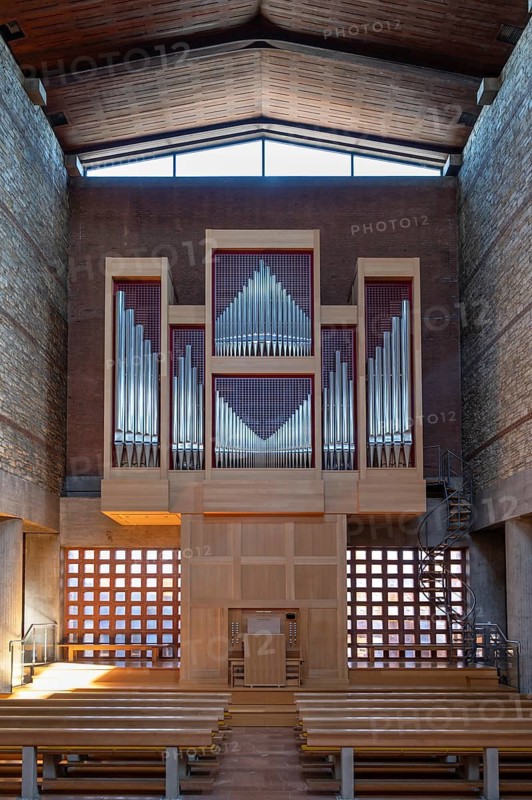 Organ of the Heilig Kreuz Church, opened in 1964, Jahnstr. 41, Weißenburg, Middle Franconia, Bavaria, Germany
