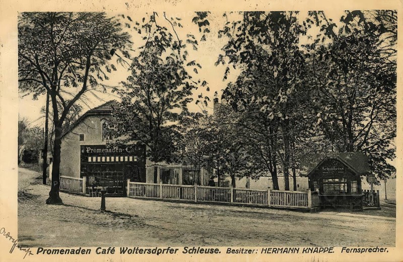 Historical postcard, picture postcard, Woltersdorfer Schleuse, Brandenburg, Germany, digitally enhanced reproduction of an original from around 1900, picture postcard
