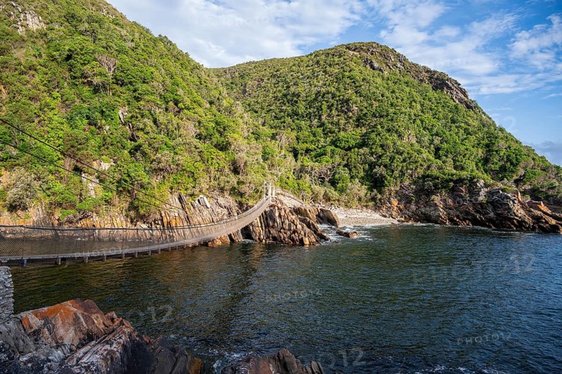 Storms River suspension bridge, Tsitsikamma National Park, Plettenberg Bay, Garden Route National Park, South Africa