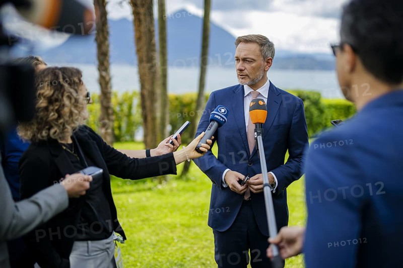 G7 meeting of finance ministers in Stresa. Christian Lindner (FDP), Federal Minister of Finance, at a press statement Stresa, 25 May 2024. Photographed on behalf of the Federal Ministry of Finance