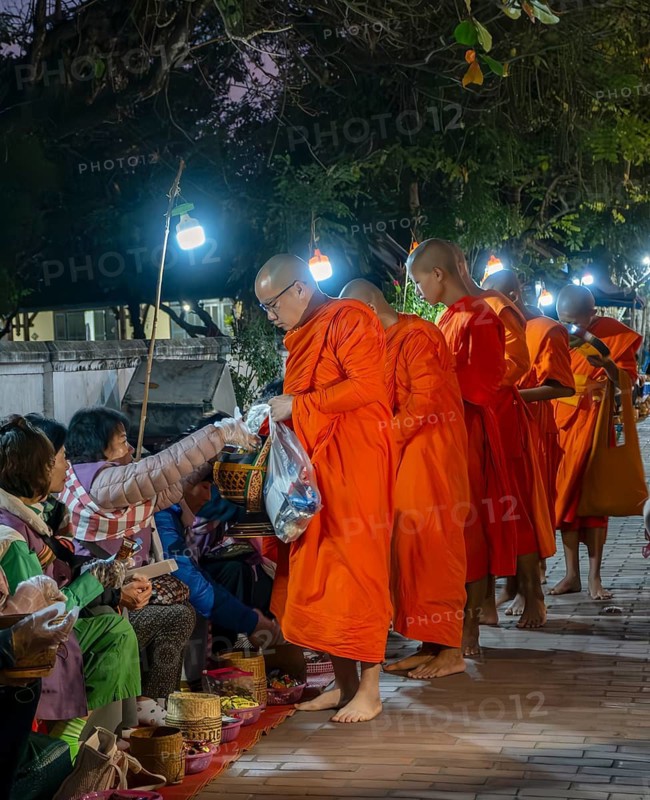 Morning Alms ceremony, Luang Prabang, Laos