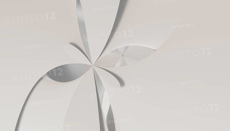 This minimal and elegant image portrays a 3D-rendered abstract background with smooth cream tones. Curved shapes create a soft and flowing visual texture, ideal for use in graphic and web design projects