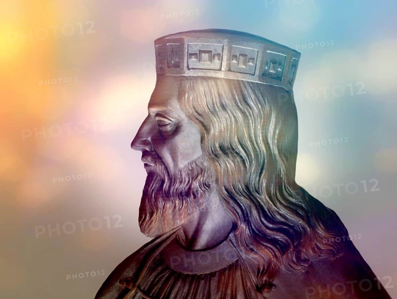 Clovis, Chlodovechus, Chlodwig I., Chlodowech, 466-511, King of the Franks, Merovingian dynasty, digitally edited after Caqué