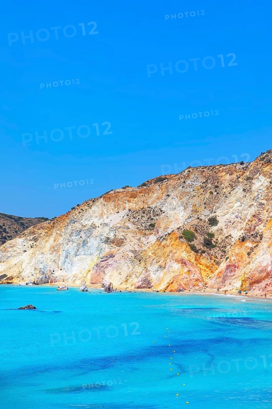 Fyriplaka beach, Milos Island, Cyclades Islands, Greece