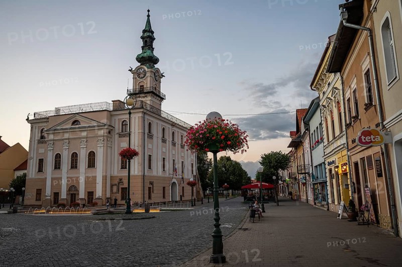 KIEZMARK, SLOVAKIA - AUGUST 10, 2022. City hall and downtown