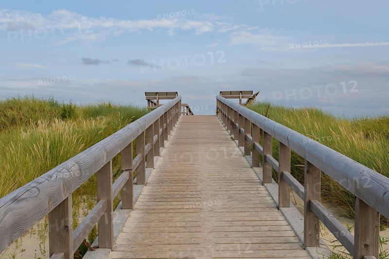 Hozsteg to the viewing platform on the dunes, Norddeich, Norden, East Frisia, Lower Saxony, Germany