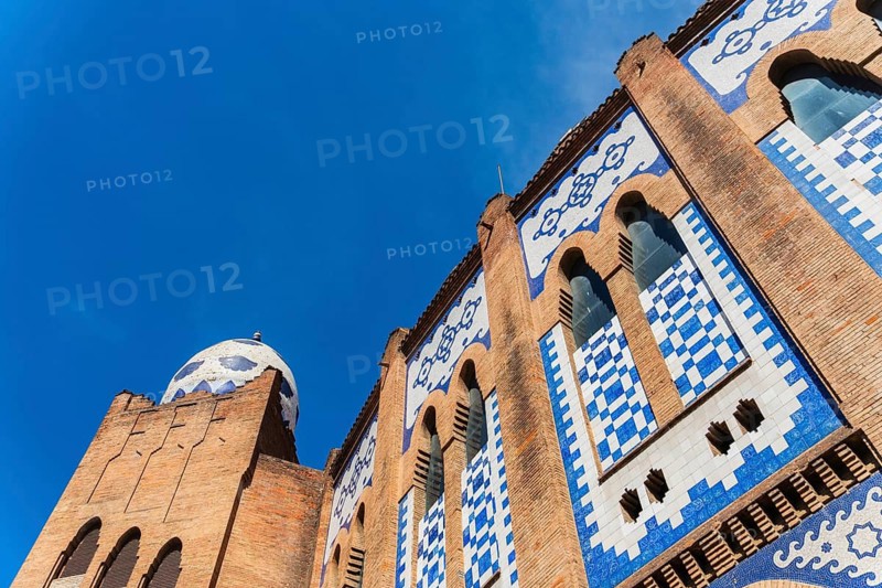 Former bullfighting arena La Monumental in Barcelona, Spain