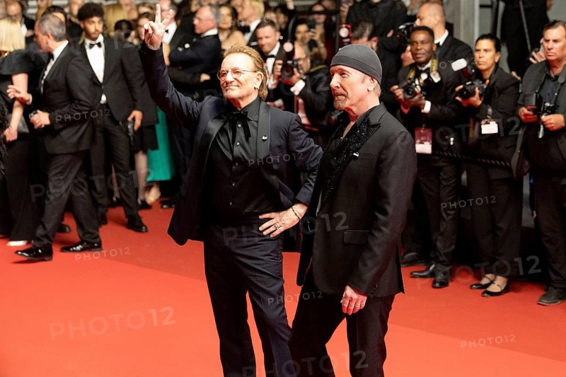 Cannes, France - 16.5.2024: The Edge and U2 singer Bono during the Bono: Stories Of Surrender red carpet during the 78th Cannes International Film Festival. The film festival takes place from 13 to 24 May 2025