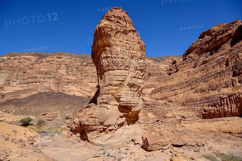 Landscape in Wadi Abu Oud, near AlUla, Medina Province, Saudi Arabia, Arabian Peninsula