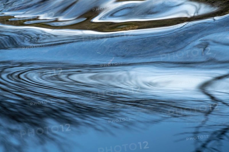 Reflection in a stream, Östersund, Jämtland, Sweden, October 2021