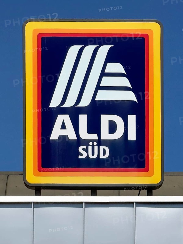 Logo of supermarket chain discounter Aldi Süd, Germany