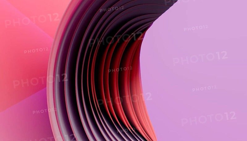 A visually striking 3D render showcasing smooth, undulating waves in deep burgundy and subtle pink shades, creating a hypnotic, silky texture against a minimalist background