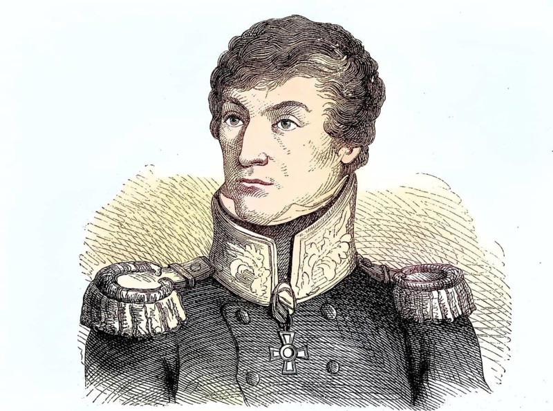 Prince Michael Andreas Barclay de Tolly, 16 December 1761 - 26 May 1818, Baltic German field marshal and Minister of War of the Russian Empire during Napoleon's invasion / Fürst Michael Andreas Barclay de Tolly, russischer Generalfeldmarschall und Kriegsminister, Historisch, historical, digital improved reproduction of an original from the 19th century / digital reproduction of an original from the 19th century