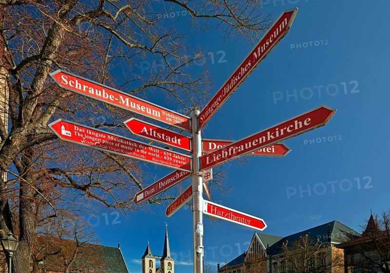 Information on many sights in Halberstadt, Saxony-Anhalt, Germany