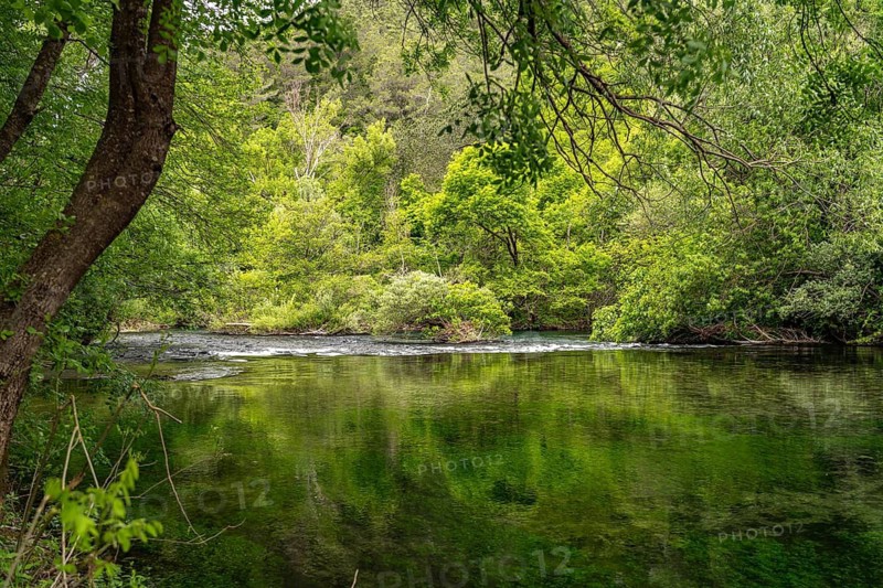 The River Cetina in the Cetina Gorge near Omis, Croatia