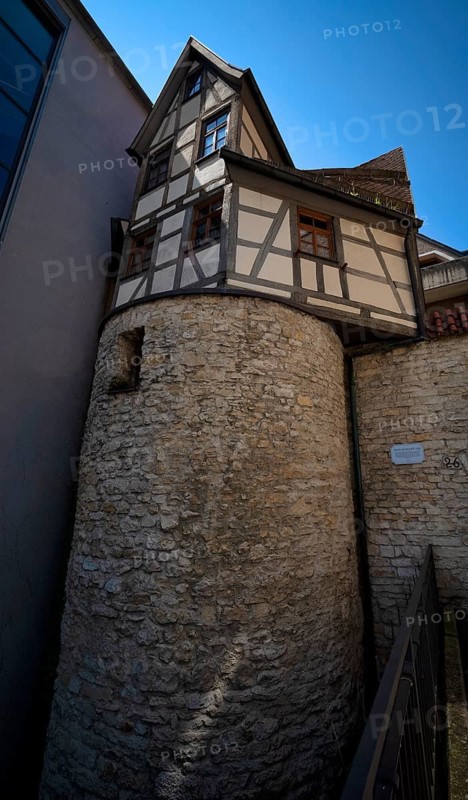 Former town tower, Türmle, Old Town, Heidenheim an der Brenz, Baden-Württemberg, Germany