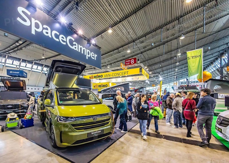 Caravan — Motor — Tourism trade fair in Stuttgart. According to the exhibition organizer, CMT is the world's largest public trade fair for tourism and leisure with 268, 000 visitors. Stuttgart, Baden-Württemberg, Germany