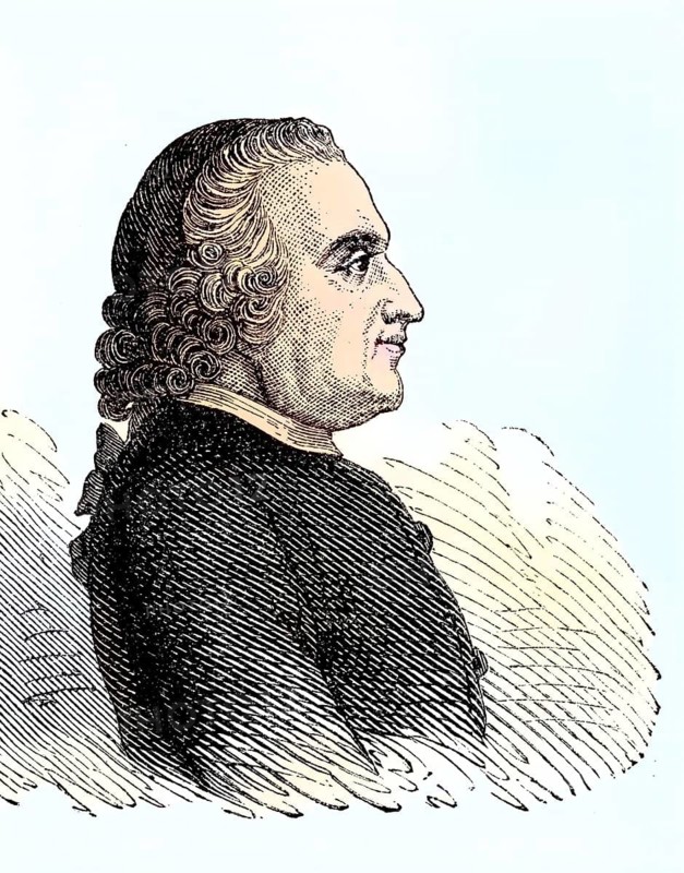 Johann Bernhard Basedow, September 11, 1724, - July 25, 1790, German educational reformer, teacher and writer / Johann Bernhard Basedow, 11. September 1724-25. Juli 1790 in Magdeburg, deutscher Theologe, Pädagoge, Schriftsteller und Philanthrop der Epoche der Aufklärung, Historisch, historical, digital improved reproduction of an original from the 19th century / digitale Reproduktion einer Originalvorlage aus dem 19. century