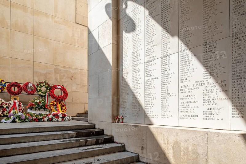 Menin Gate, Menenpoort, WW1 memorial for the missing soldiers of Commonwealth nations who died in Ypres Salient during First World War One, Belgium