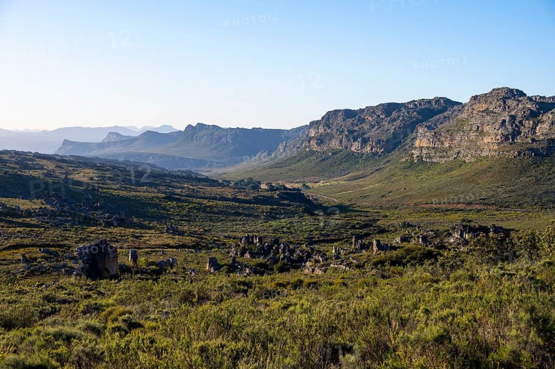 Landscape and mountains, Cedar Mountains, Clanwilliam, Western Cape, Republic of South Africa
