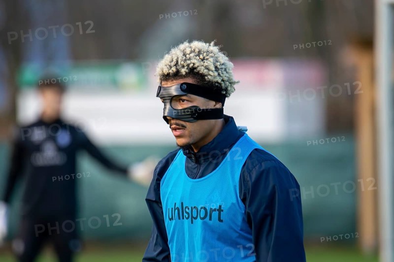Samuel Abifade at SV Waldhof Mannheim training session