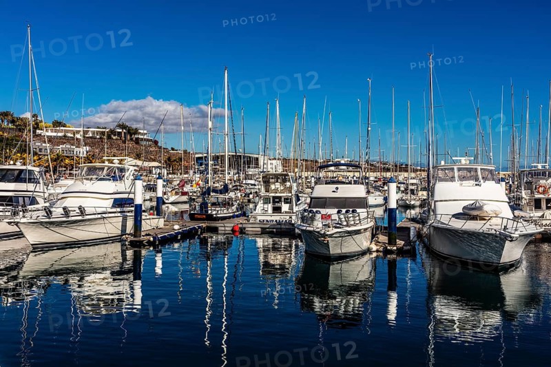 Porto Calero marina, Lanzarote, Canary Islands, Spain