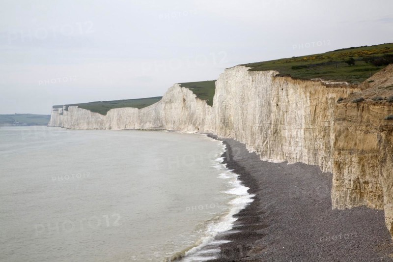 Seven Sisters chalk cliffs, East Sussex, England, United Kingdom