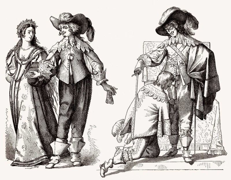 Französische Kostüme, 17. Jahrhundert