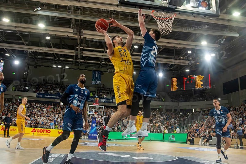 12.05.2024, easy Credit BBL, Basketball Bundesliga, Matchday 32: MLP Academics Heidelberg against Tigers Tübingen (final score 93:78)