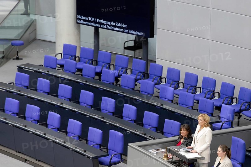 Berlin, Germany - 25 March 2025: Julia Klöckner, CDU, speaks after her election as President of the German Bundestag during the constituent session of the 21st German Bundestag